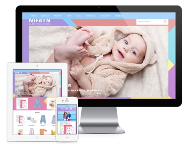 广州童装外贸响应式英文网站建设