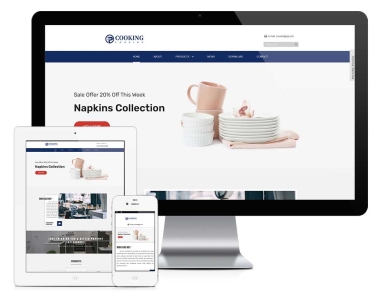 广州响应式餐具厨具外贸企业网站建设